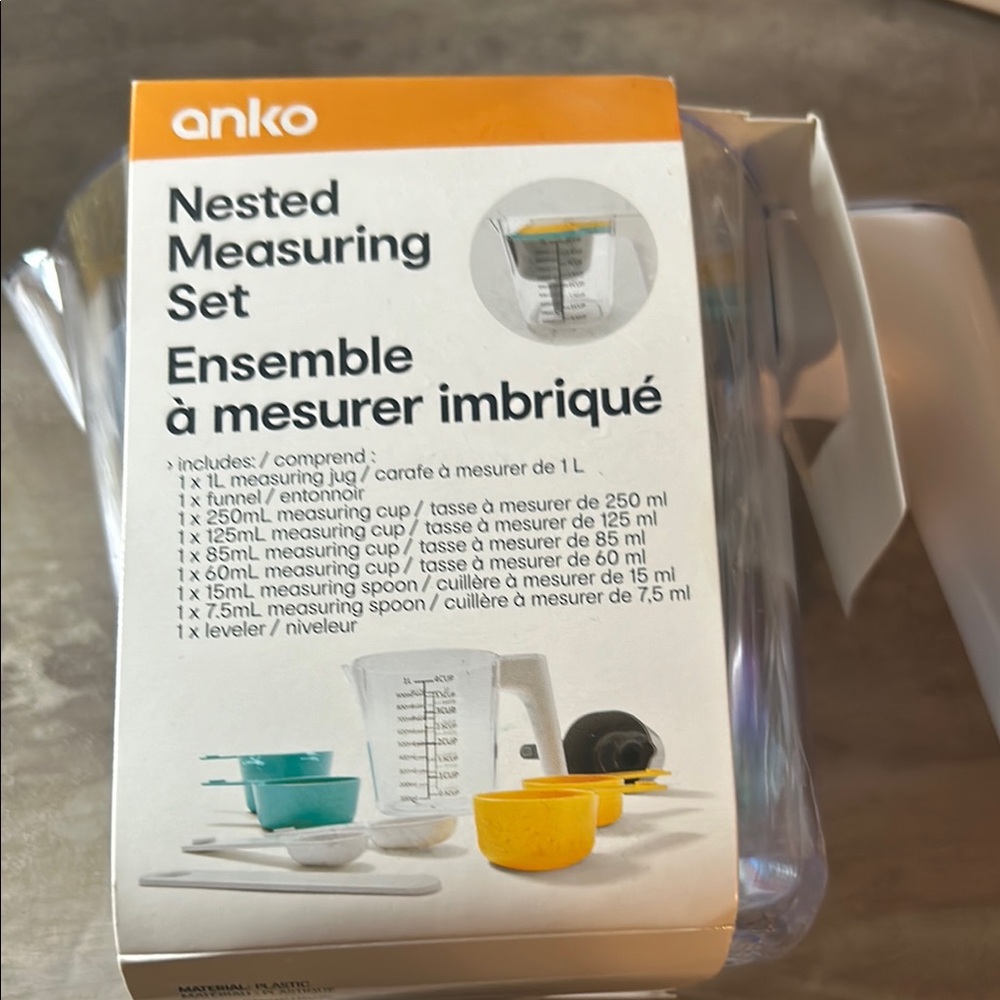 White Nested Measuring Set - Picture 3 of 3